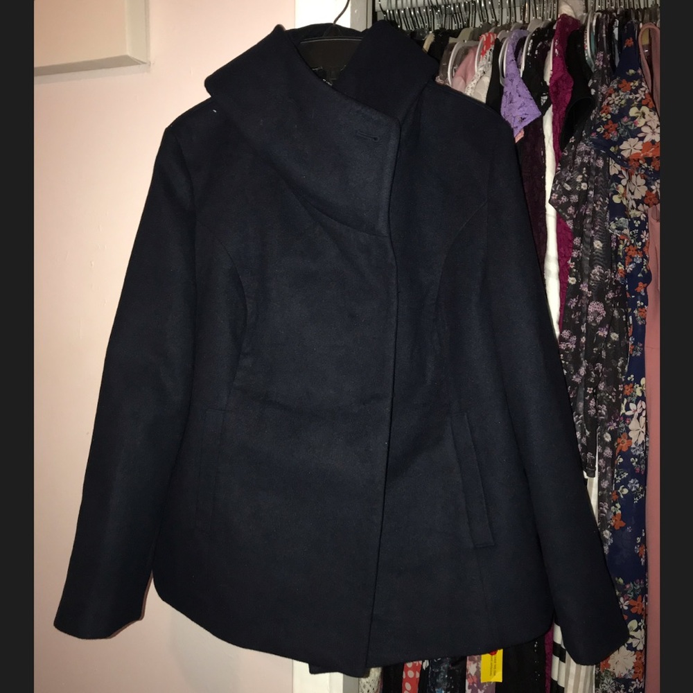 CAPSULE navy blue swing coat